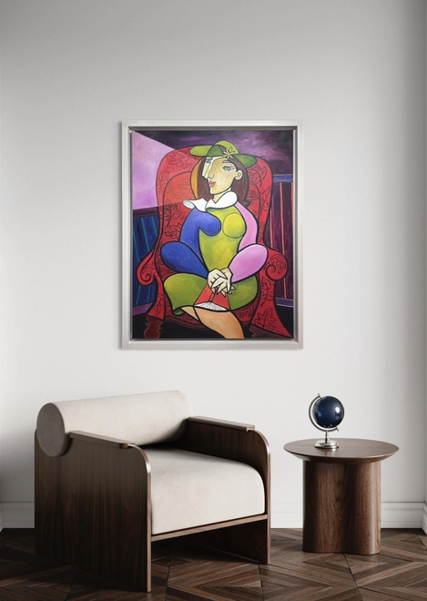 Seated woman with book