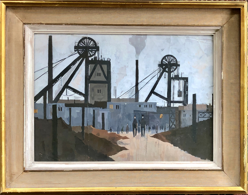 Hilary Miller, A Lancashire Colliery, c. 1950