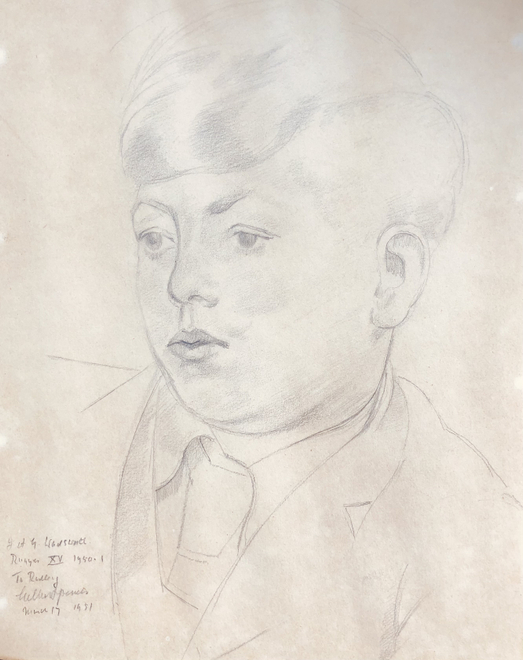 Gilbert Spencer, Portrait of John Wadsworth (Radley College), 1951
