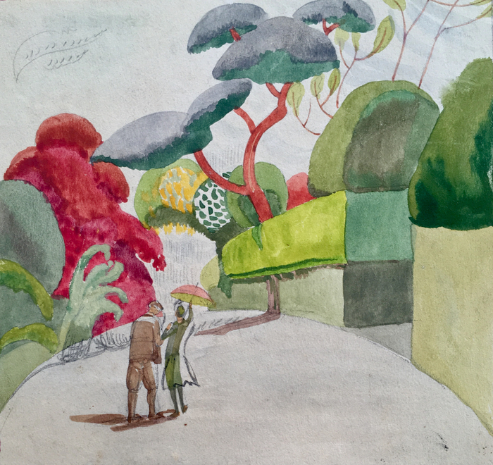 Summer Walk, Hill Road, Clevedon c. 1920's