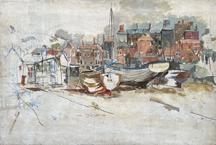 Derek Hill, Study of a Harbour, c. 1950