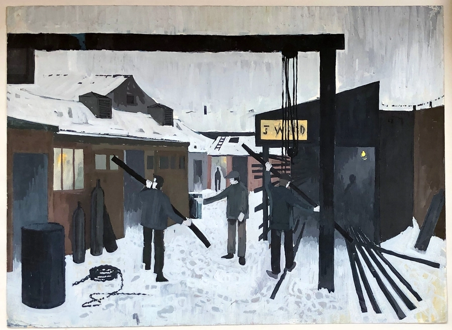 Hilary Miller , Lancashire Mine Shaft Workers, c. 1950