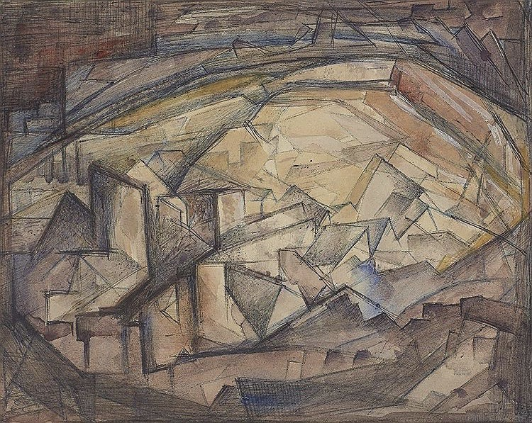 Elsie Henderson, Cubist Landscape, c. 1935