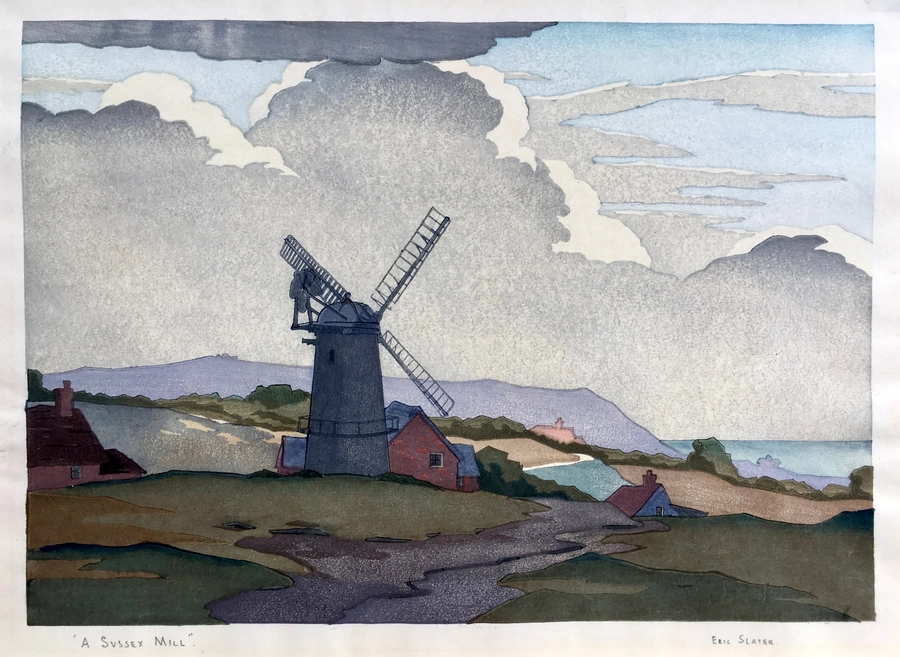 Eric Slater, A Sussex Mill, c. 1930s