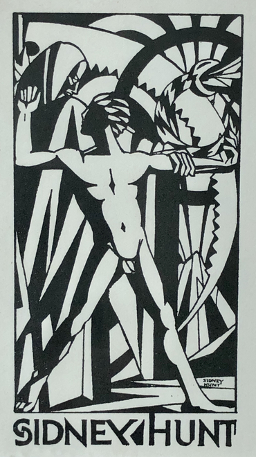 Sidney Hunt, Bookplate Design, c. 1923