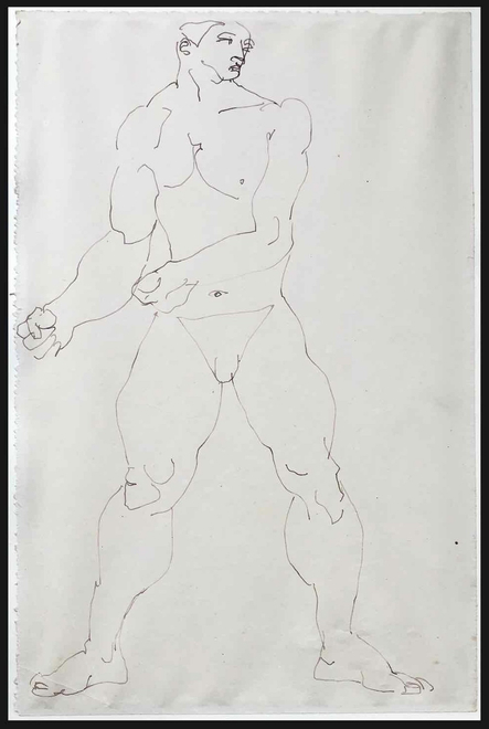 Henri Gaudier-Brzeska, The Wrestler, 1913