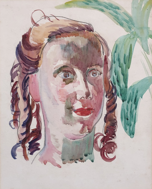 Frank Dobson, Head of a Girl with Red Hair, c. 1930