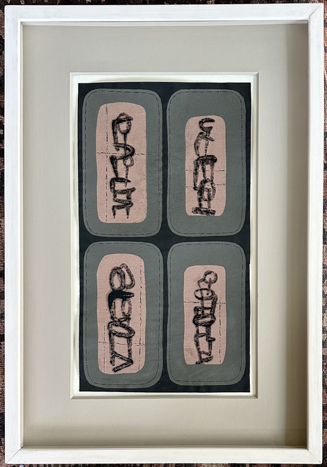 Robert Adams, Untitled collaged figurative drawings, 1949