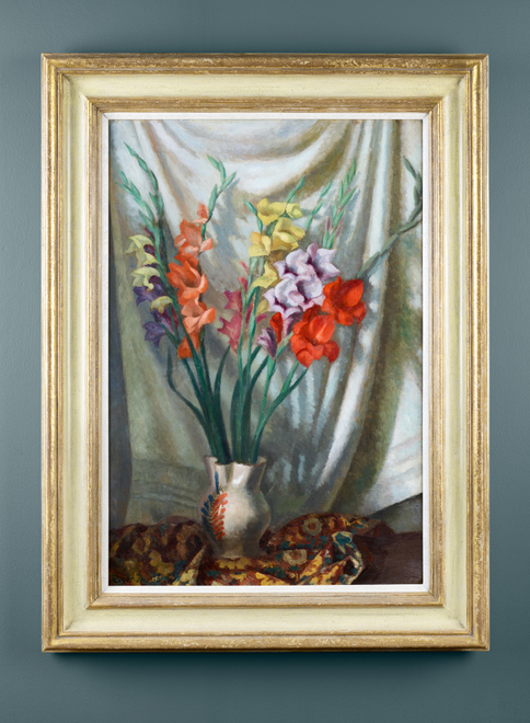 Man Ray, Maurice de Vlaminck with a Fang (Gabon) Figure, c. 1920