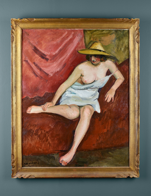 Jean Marchand, Nue au chapeau, c. 1920