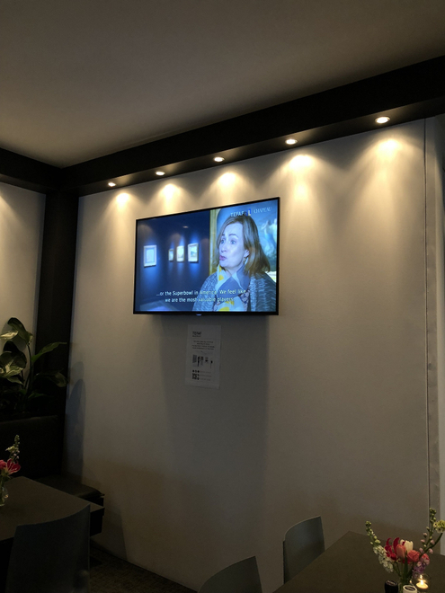 Polly interviewed on Chapeau TV, who asked to interview us as first-time exhibitors at Maastricht.