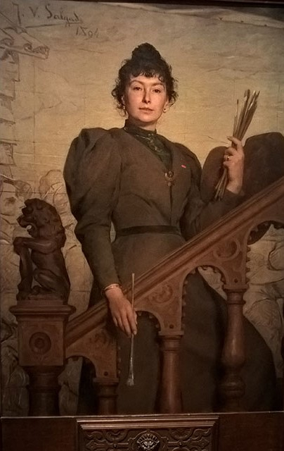 Virginie Demont-Breton by Veloso Salgado, 1894