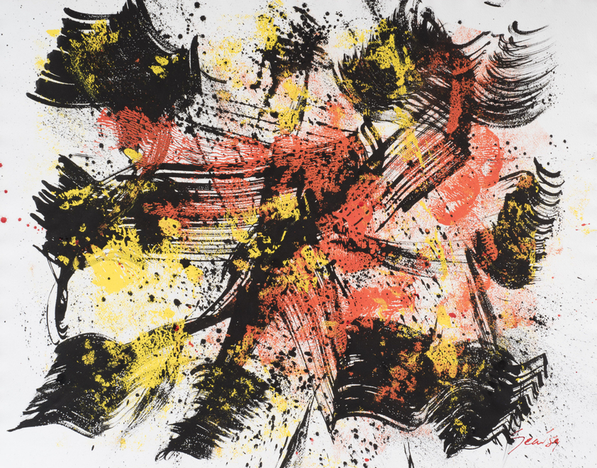 <p><strong>William Gear</strong>, <em>Gouache, Jan '59</em>, 1959</p>