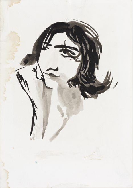 <span class="artist"><strong>Patrick Procktor RA</strong></span>, <span class="title"><em>Ossie Clark</em>, 1967</span>