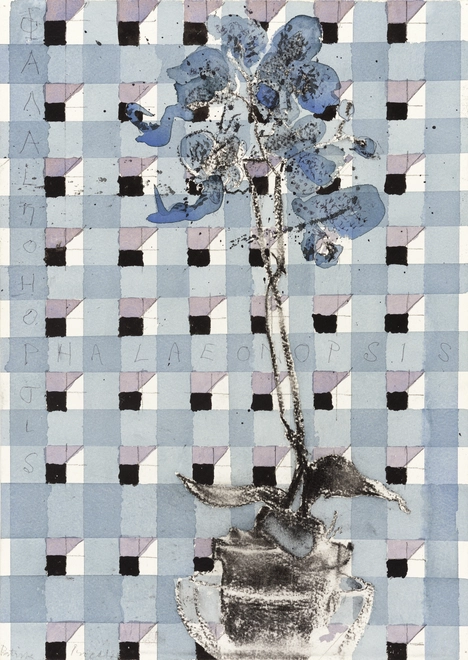 <span class="artist"><strong>Patrick Procktor RA</strong></span>, <span class="title"><em>Phalaenopsis</em>, c.2000</span>