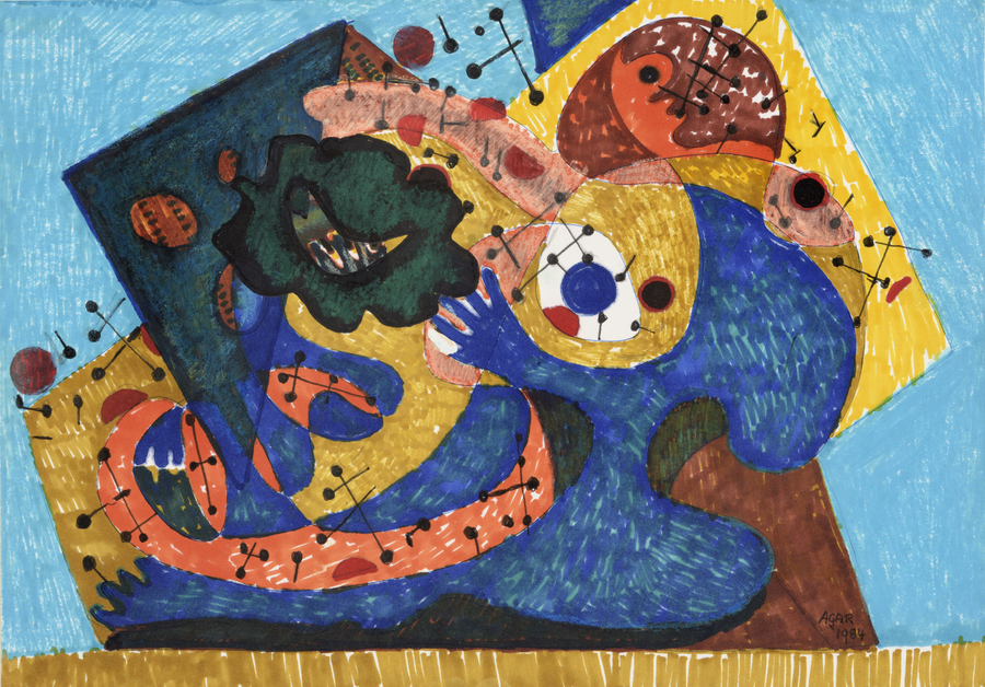 <span class="artist"><strong>Eileen Agar RA</strong></span>, <span class="title"><em>Rhythm and Blues</em>, 1984</span>