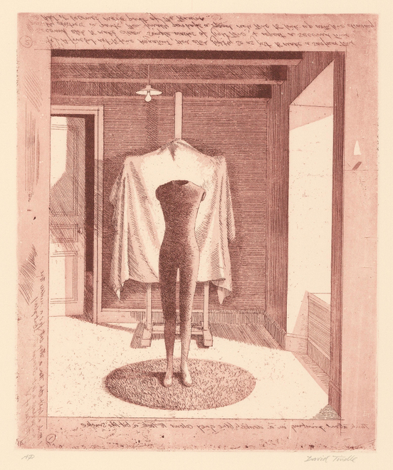 Mannequin with Covered Easel