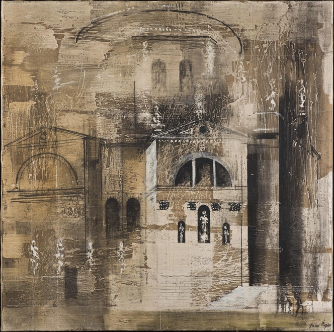 <span class="artist"><strong>John Piper</strong></span>, <span class="title"><em>The Salute, Venice</em>, 1959</span>