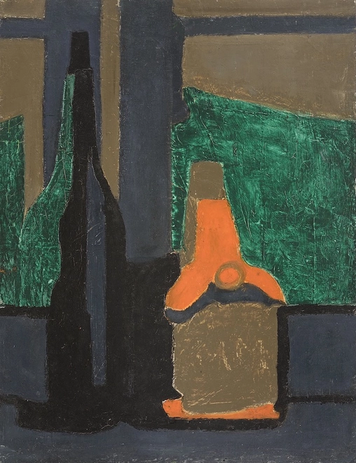 Green and Orange Bottles