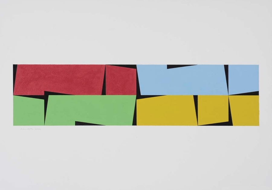 Four Colour Zones: Conjoined Identical Shapes I