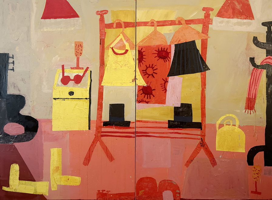 Two Champagnes, Two Hats, Two Guitars