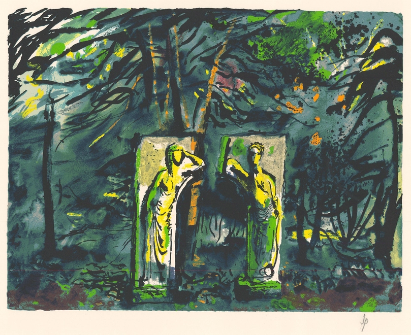 <span class="artist"><strong>John Piper </strong></span>, <span class="title"><em>Ceres and Proserpine </em>, 1990</span>