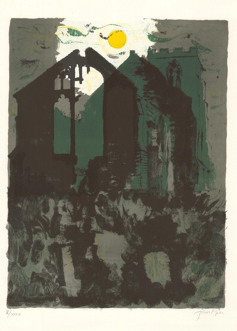 <span class="artist"><strong>John Piper</strong></span>, <span class="title"><em>Wiggenhall, St Peter </em>, 1975</span>