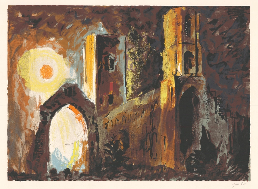 <span class="artist"><strong>John Piper </strong></span>, <span class="title"><em>Wymondham, Norfolk </em>, 1981</span>