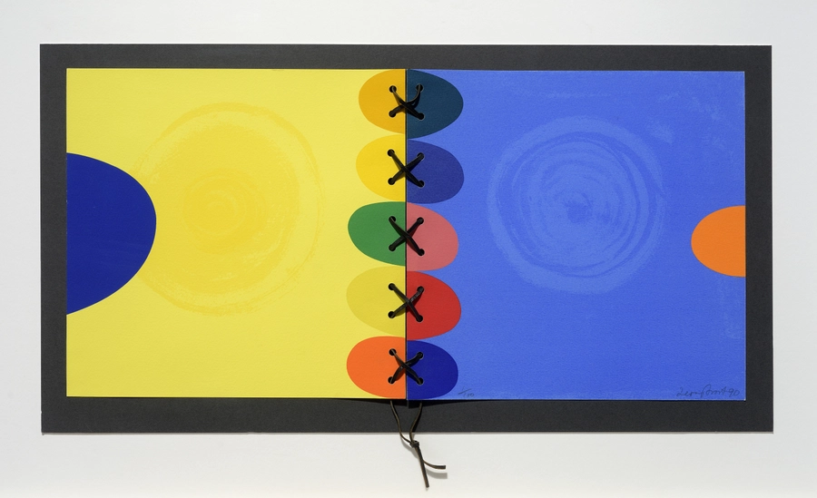 <span class="artist"><strong>Sir Terry Frost RA</strong></span>, <span class="title"><em>Untitled (Laced III)</em>, 1990</span>