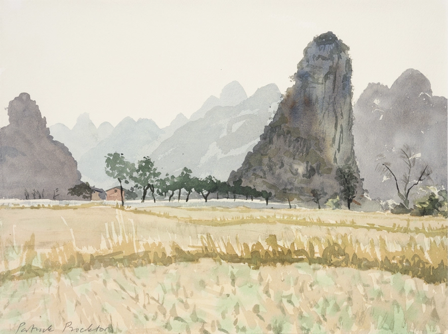 <p><span class="artist"><strong>Patrick Procktor RA</strong></span>, <span class="title"><em>Piled Festoon Mountains, Kweilin</em>, 1980</span></p>