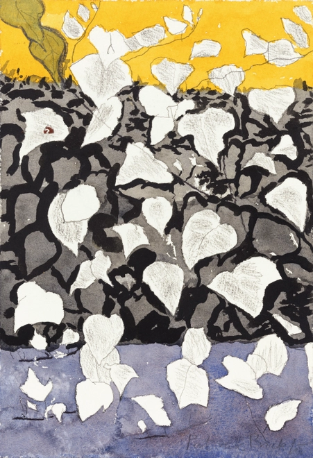 <span class="artist"><strong>Patrick Procktor RA</strong></span>, <span class="title"><em>Untitled (Leaves)</em>, c.2000</span>