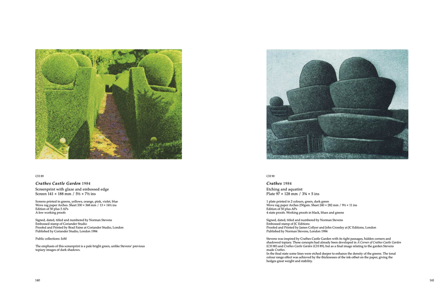 Michael Healey & John Crossley, 'Norman Stevens: The Complete Prints', The Redfern Gallery, 2022, pp. 140-141