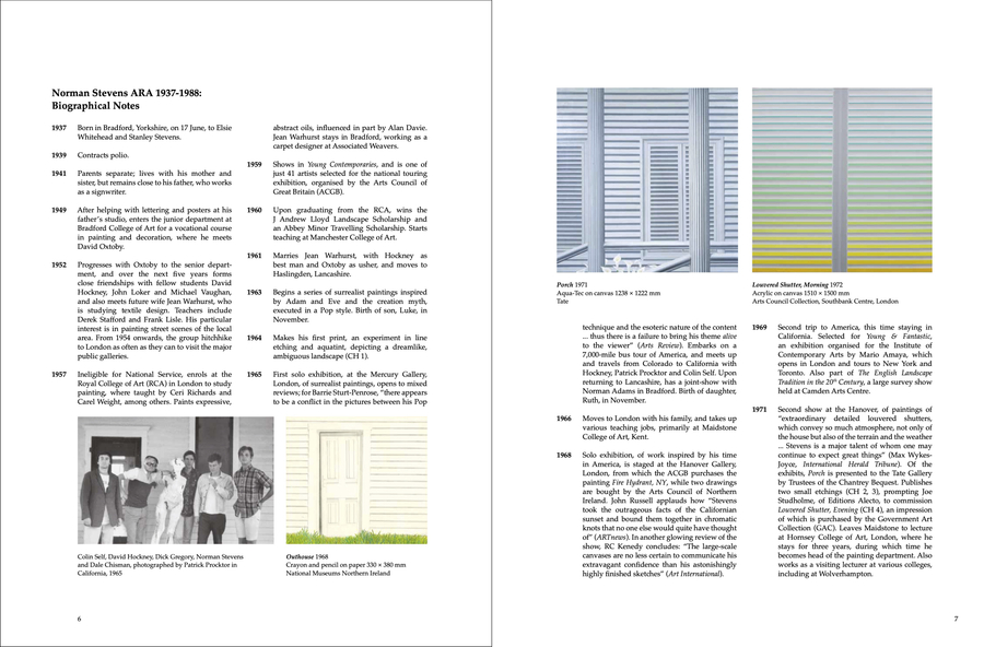 Michael Healey & John Crossley, 'Norman Stevens: The Complete Prints', The Redfern Gallery, 2022, pp. 6-7