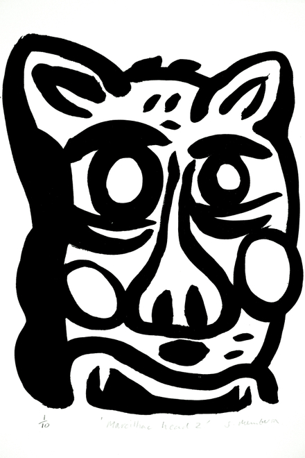 Stephen Mumberson RE, Marcilhac Head  stone lithograph, edition of 10  £150  image size 27 x 22cm, paper size 36 x 26cm  click on image to read more