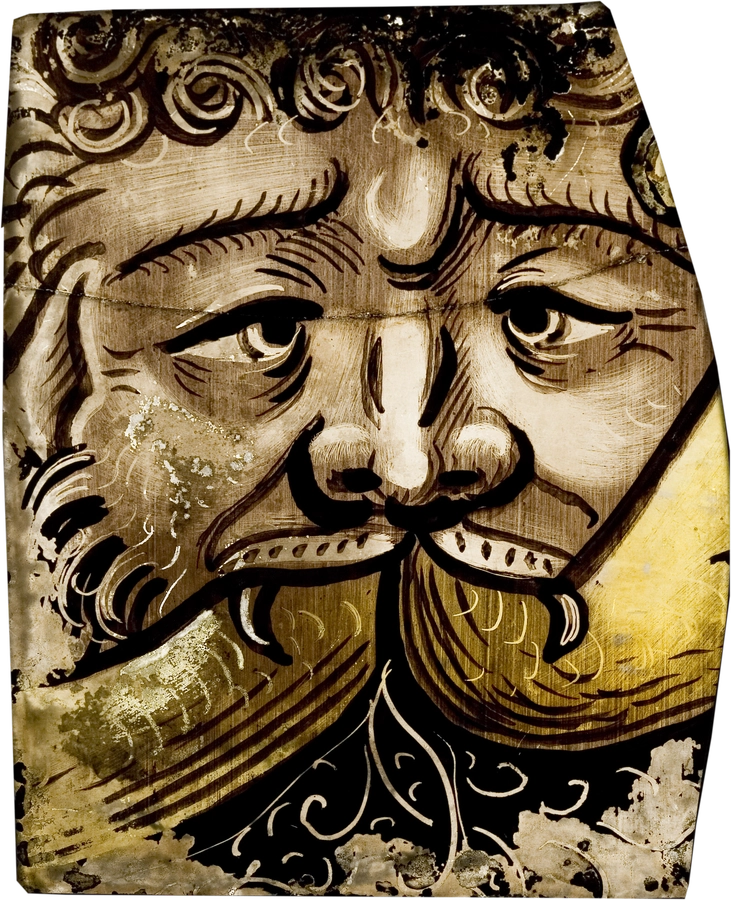Ornamental Fragment with a Grotesque Mask