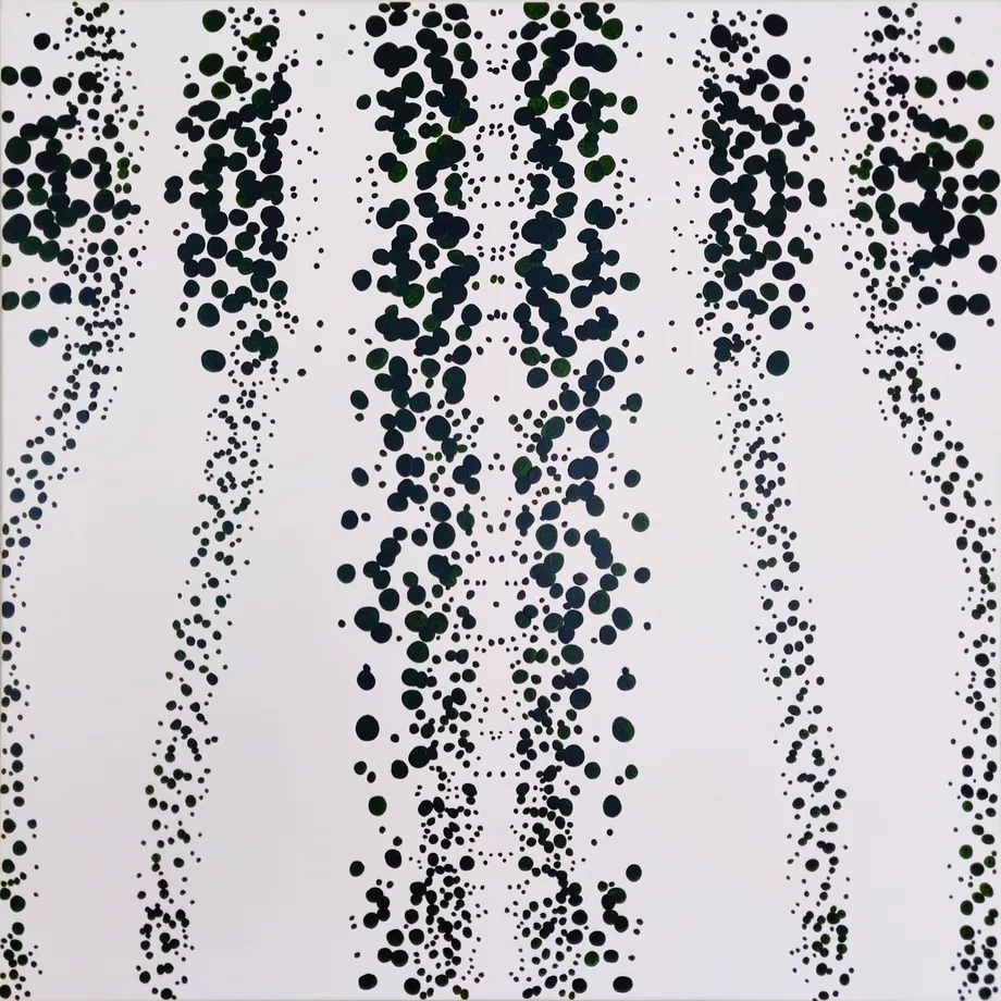 Ilknur Demirkoparan  I Want To Live Forever, No. 3, 2019  Acrylic on canvas  30 x 30 inches