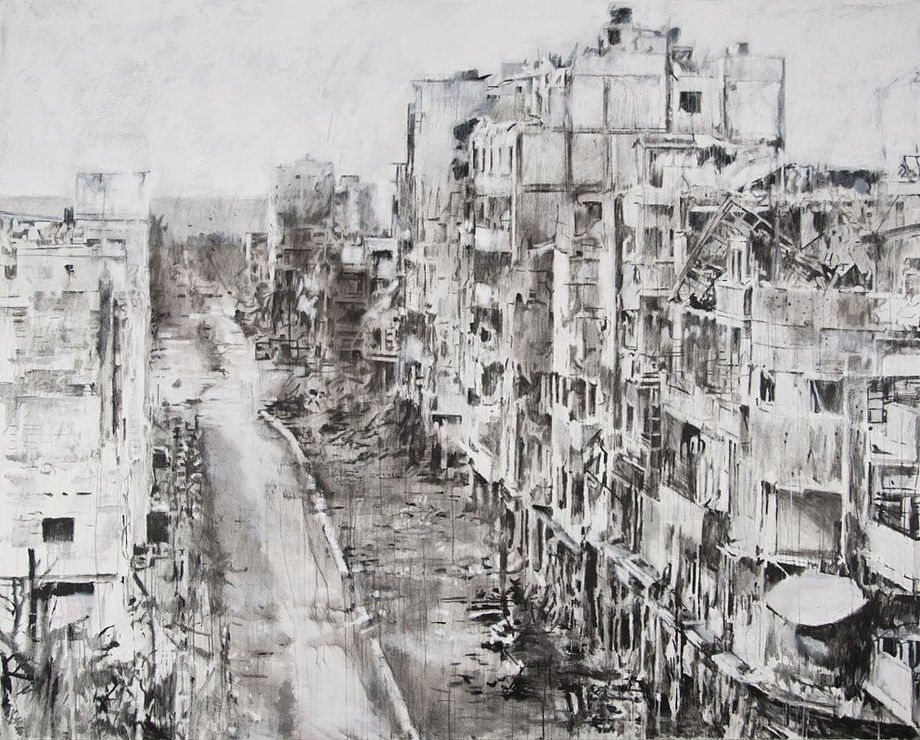 Storeys Series, 2015 Acrylic on canvas 200 x 250 cm