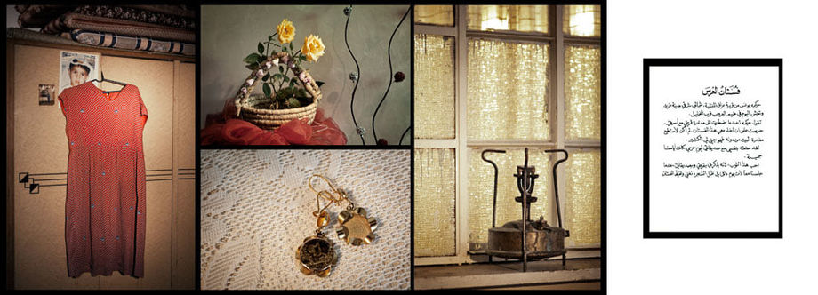 Wedding Dress from Traces series, 2013 Photographic print and calligraphy on paper Set 68 x 144 cm; Calligraphy 29.7 x 21 cm Edition of 5 + 1 AP