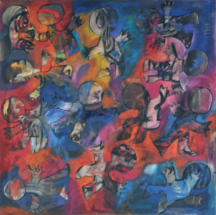 Untitled, 2009 Mixed Media on Canvas 120 x 120 cm