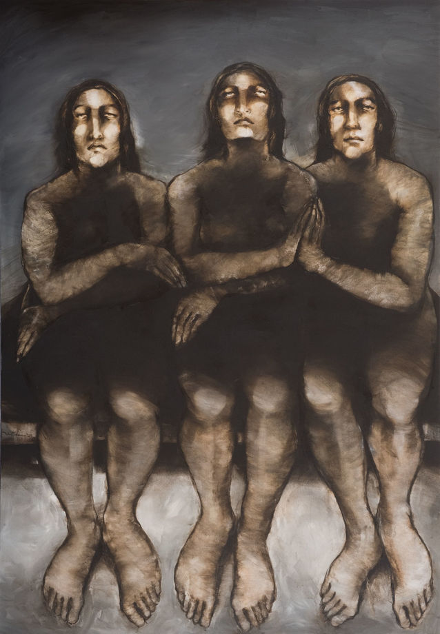 Untitled, 2010 Mixed Media on Canvas 200 x 140 cm