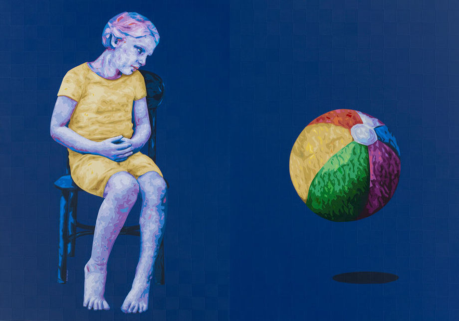 Untitled, 2017 Mixed media on canvas 250 x 360 cm (Diptych)