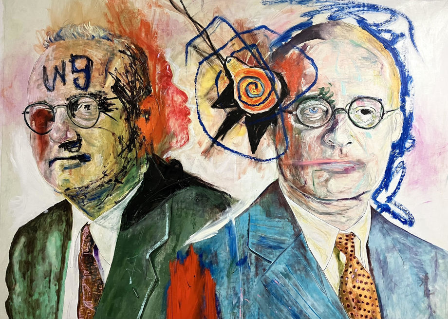 Farley Aguilar, Double Portrait with Lightbulb, 2024