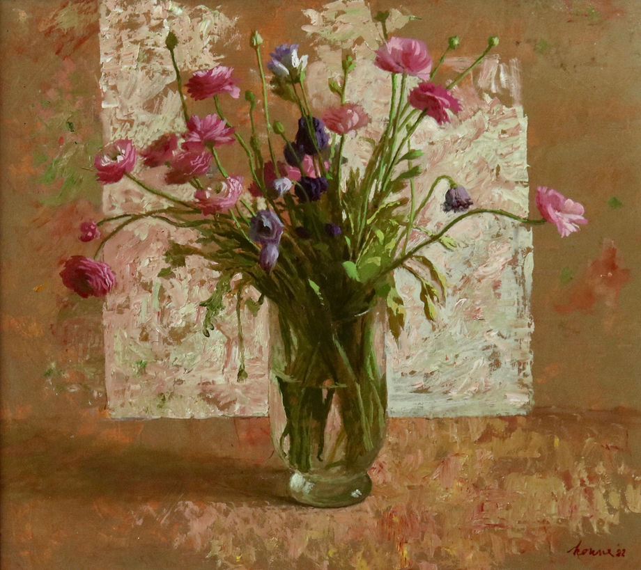 Kenne Grégoire Ranonkels, 2022 Oil on linen 55 x 50 cm