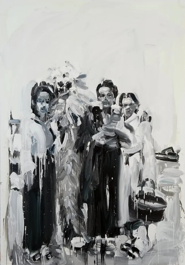 Laura Lancaster Bearsuit, 2012 Oil on Linen 230 x 160 cm 90 1/2 x 63 in