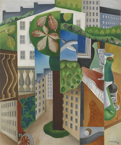 Title: The Streets Artist: Leopold Survage Work Date: 1913 Materials: Oil on board Size: 65 x 54 cm Additional information: Signed and dated lower right Provenance: Norton Simon Museum of Art, Pasadena, USA Exhibitions: Trente ans d'art indépendant, 1884-1914, Exposition Rétrospective, Grand Palais, Paris, 1926