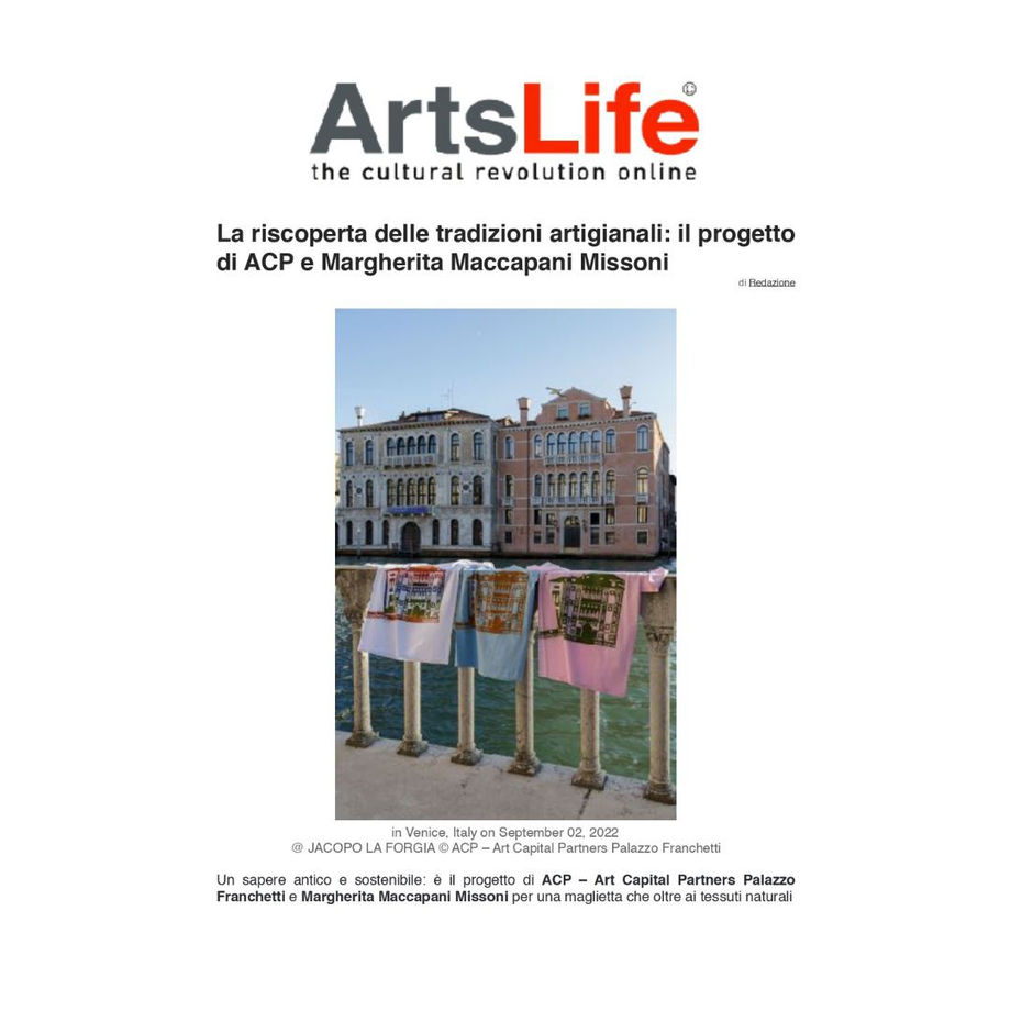 La riscoperta delle tradizioni artigianali: il progetto di ACP e Margherita Maccapani Missoni