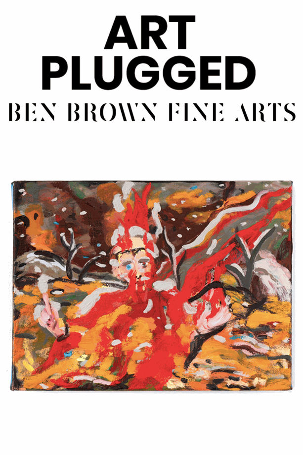 t Bent Like Ice Under Our Weight: America Land of Promise, The Priest and the Lava, 2021. Oil on canvas, 9 x 12 in.