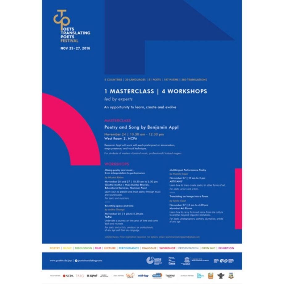 Rewriting Space and Time – A Poetry Workshop in Collaboration with the Goethe Institut, Mumbai