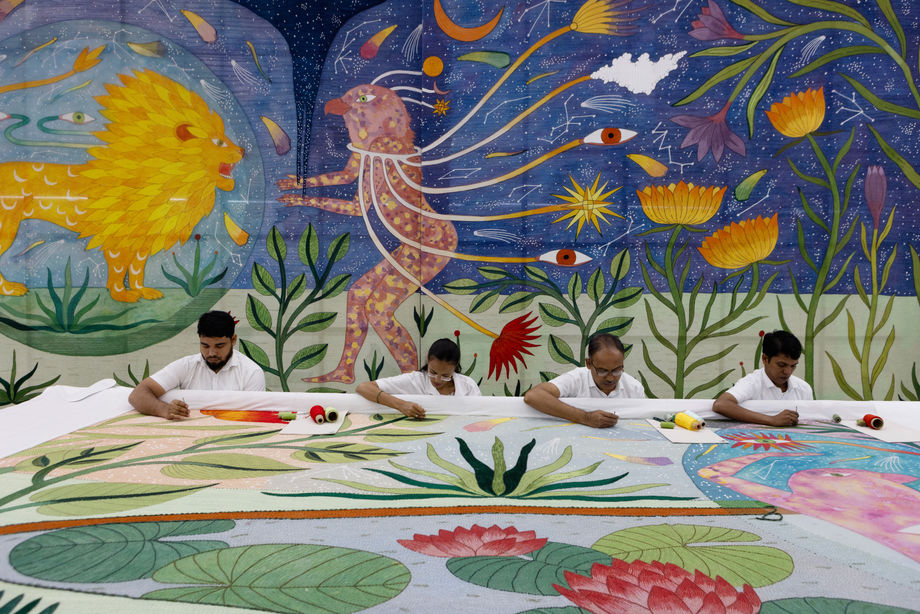 An Artist's Surreal Garden at Musee Rodin Sets the Stage for Dior Couture