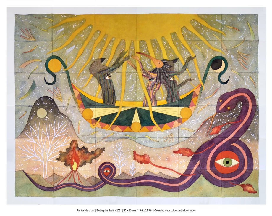 Rithika Merchant, Eluding the Basilisk, 2021